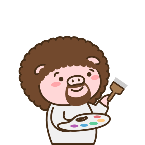 JimmyJoom Pixel Art Bob Ross